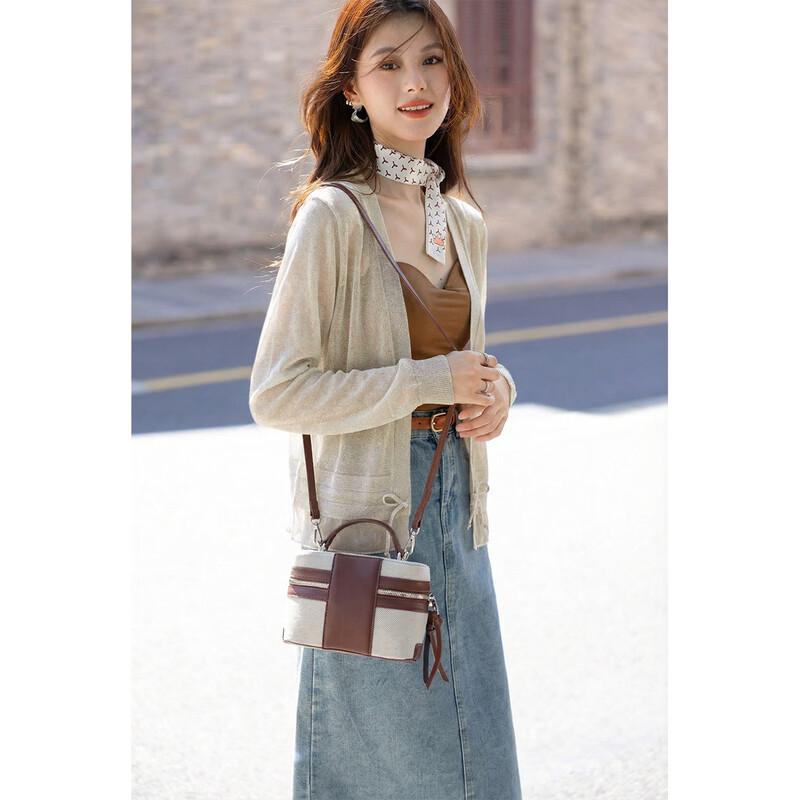 Mokaana Women s V-Neck Loose Knit Cardigan One Size