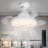 Modern Design E27 Socket Fan Light Smart Invisible Retractable Led Socket Ceiling Fan With Light and Remote for Bedroom Dining