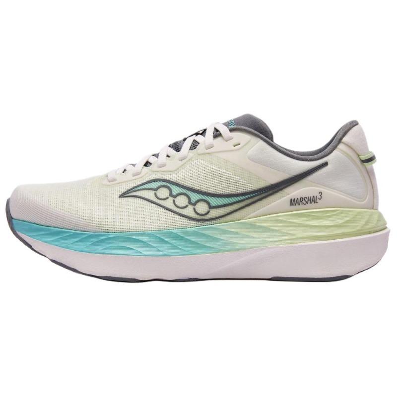 Saucony Marshal 3 unisex sprint running shoes white light green supportive versatile S28315-4 37