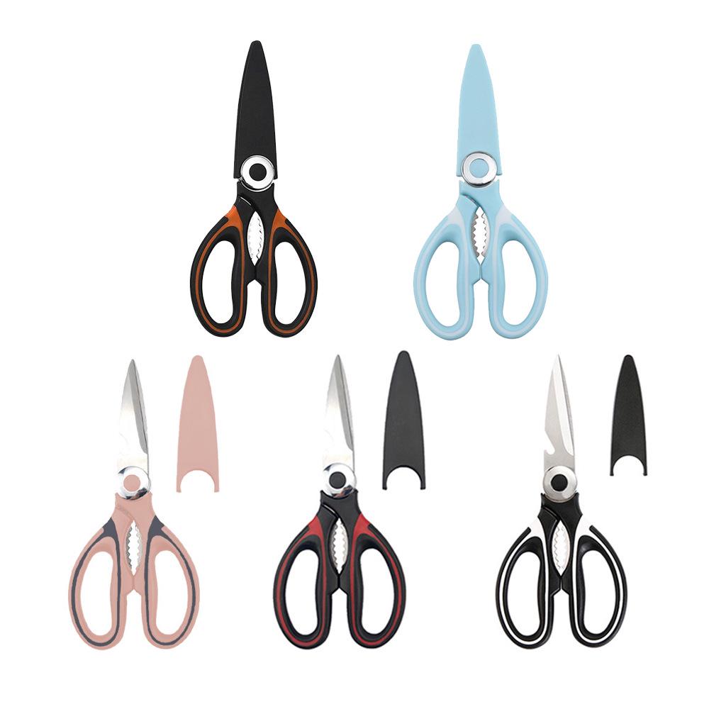 Large Stainless Steel Multifunctional Kitchen Scissors for Cutting Vegetables, Fish, Chicken, Duck, and Barbecue
