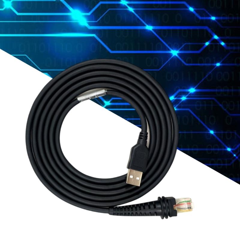9FT USB Type A Scanner Cable Data Cables Extension Cord PVC Texture Replacement Wire Suitable for Scanning Operations