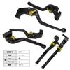 K27 Black (Gold) Frosted Matte Kawasaki Brake Clutch Lever 6 Level Adjustment Long Fit Z900RS Ninja 1000 Z1000 ZX-6R Etc