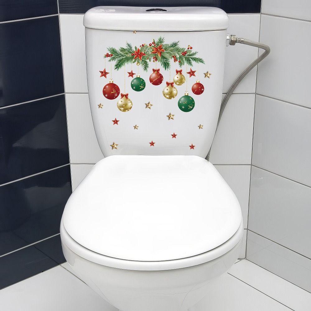 PVC Merry Christmas Decoration Cartoon Decorative Sticker Creative Xmas Sticker  Festival Ornament