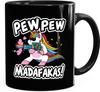 Tazza in Ceramica Tedesca con Marchio Caffè Unicorno Unicorno Tasse Pew Madafakas