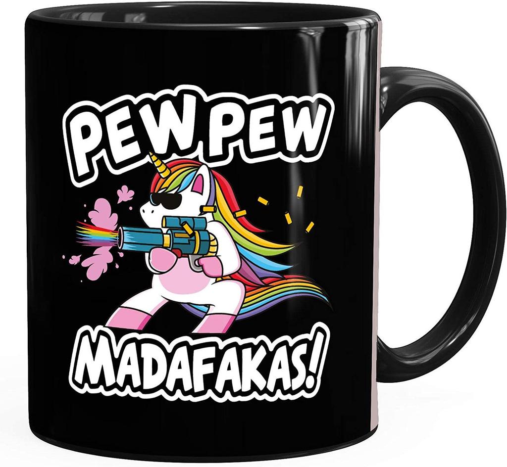 Tazza in Ceramica Tedesca con Marchio Caffè Unicorno Unicorno Tasse Pew Madafakas