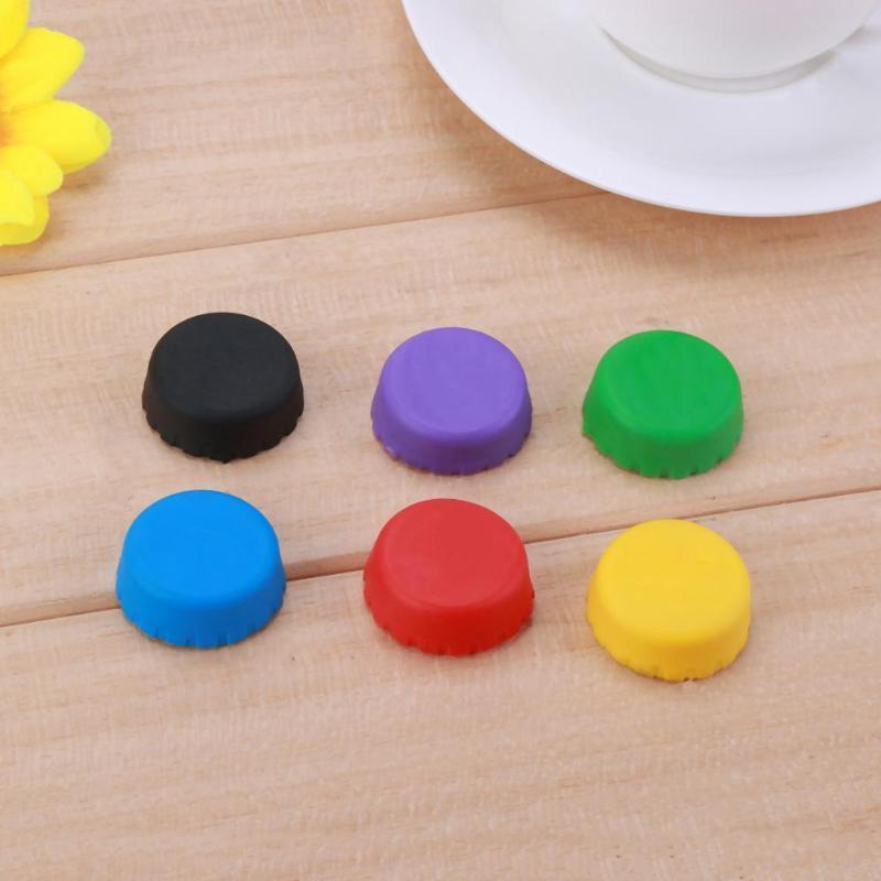 6 PCS/pack Kitchen Tool Silicone Cap of Beer Bottle Cap of All Kinds of Drinks Stopper Cover