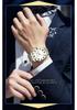 Men's Large Dial Digital Quartz Watch, Steel Band, Dual Calendar In English & Chinese, Waterproof - Ideal for Seniors