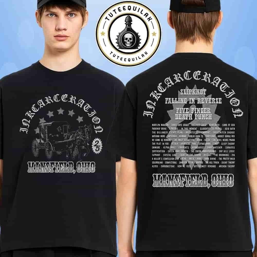 Inkcarceration Music And Tatto Festival 2025 Night Ride T-Shirt S-5XL Unisex T-Shirt S