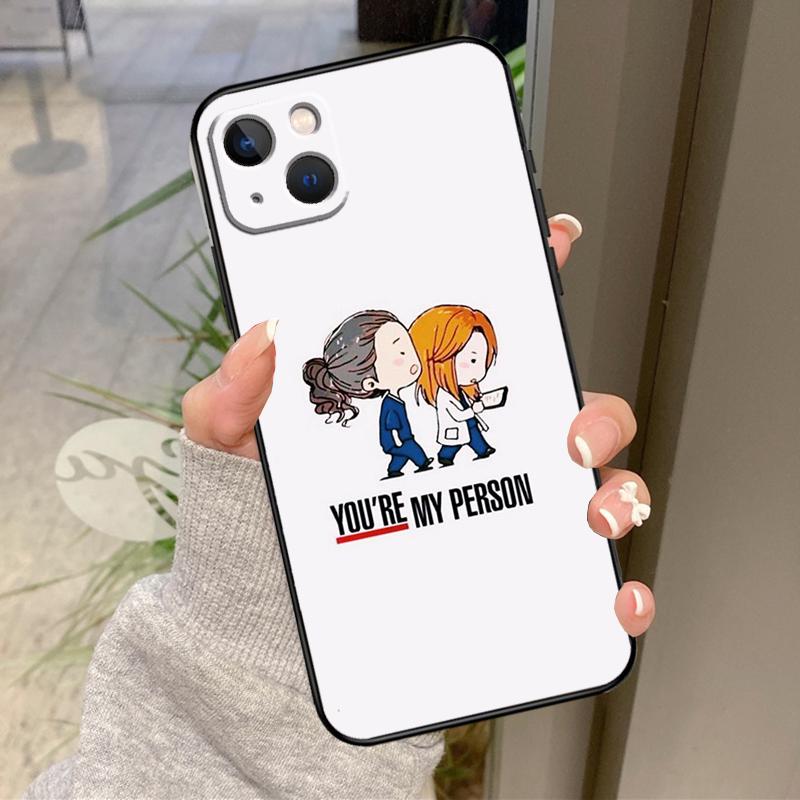 Greys Anatomy You are my person Case For iPhone 17 Air 16 15 14 13 11 12 Pro Max Plus 12 13 Mini 16e 17 Pro Max Back Cover