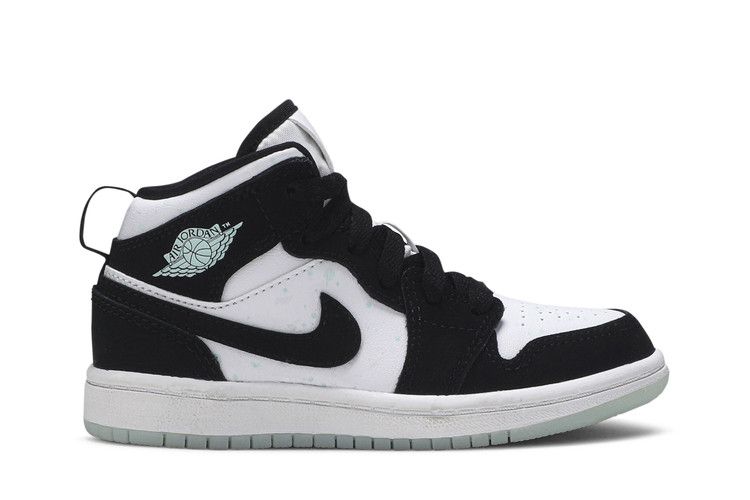 Jordan 1 Mid White Black Teal Tint (PS)