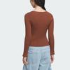 Adidas Originals Adicolor Fw24 Long Sleeve Sweater Women Tops Dark-Brown JM8053