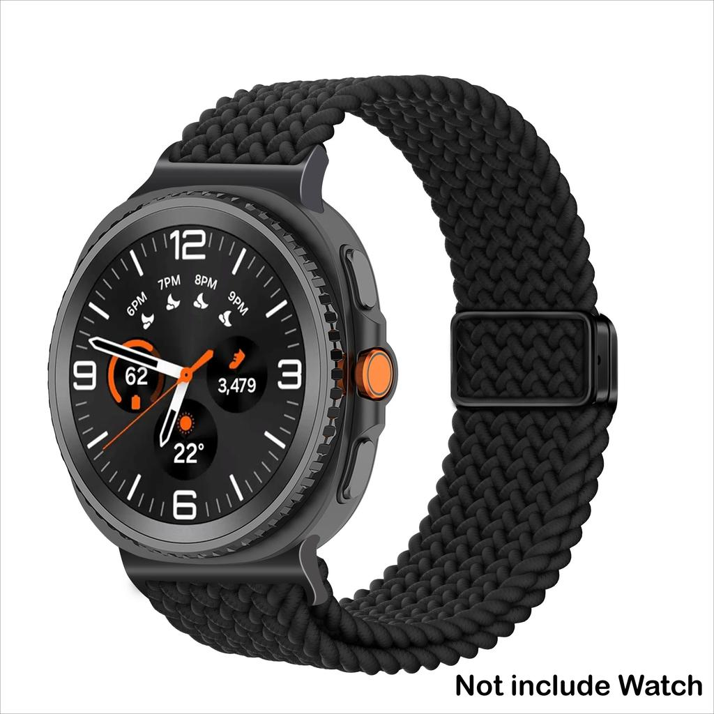 Nylon Woven Strap for Galaxy Watch 8/8 Classic 46mm 44mm 40mm Magnetic Buckle Sport Bracelet Correa for Samsung Watch 8 Band