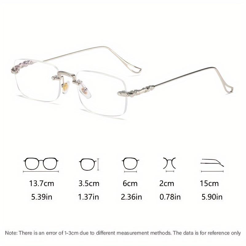 The New Stylish And High-value Golden Frameless Design Unisex Ultra-light Presbyopic Glasses