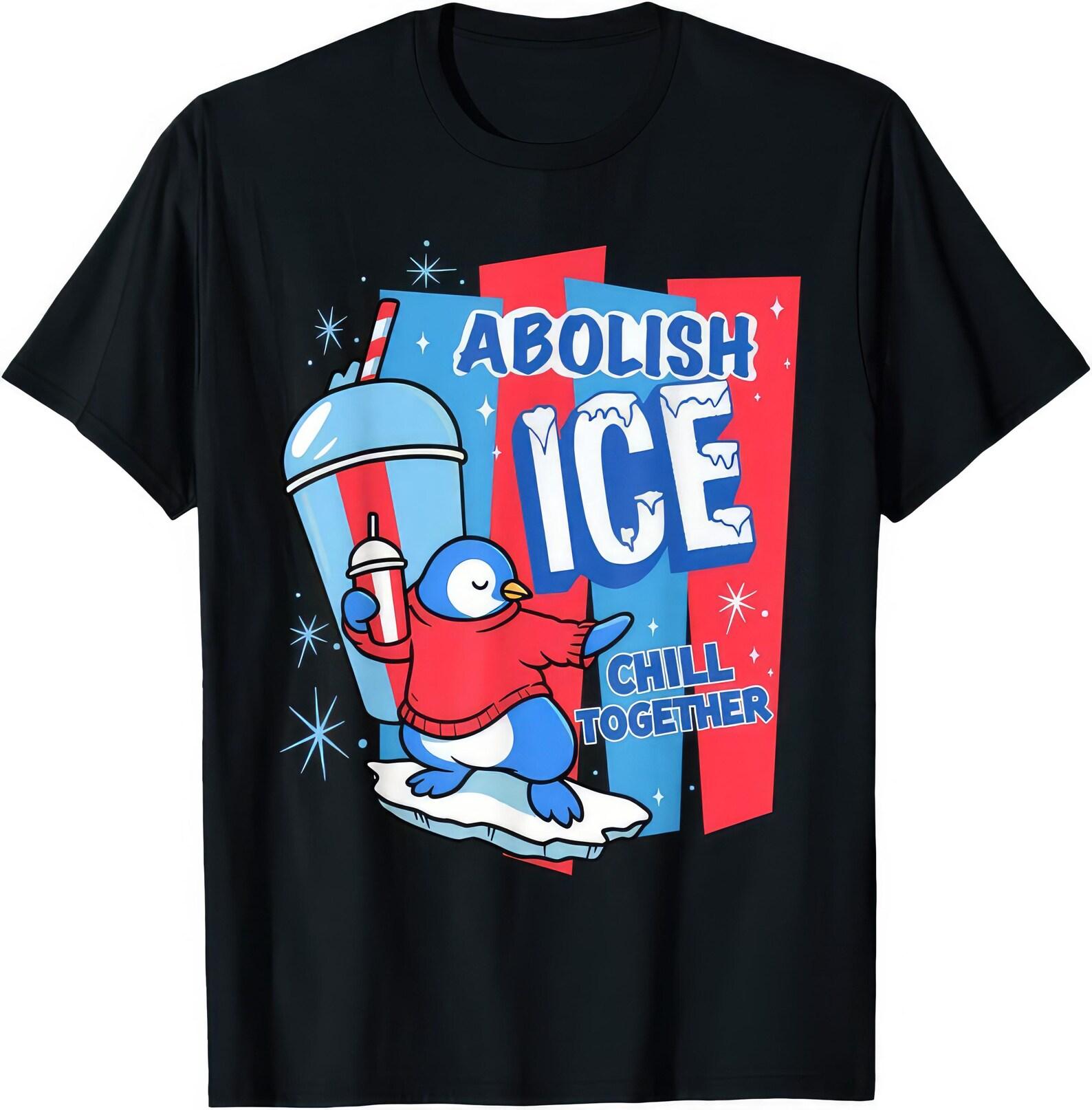 Abolish The Ice Penguin Slush Funny Summer T shirt 2XL