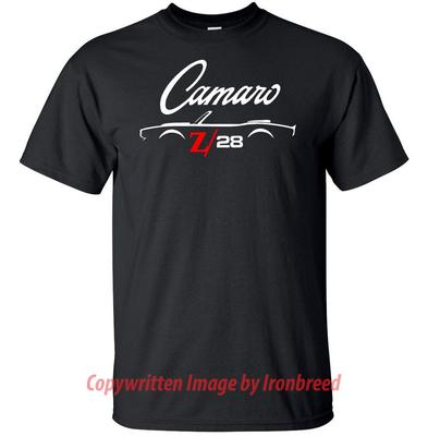 1967 1968 CAMARO CONVERTIBLE Z28 T-Shirt Car Silhouette Rs Ss 67 68