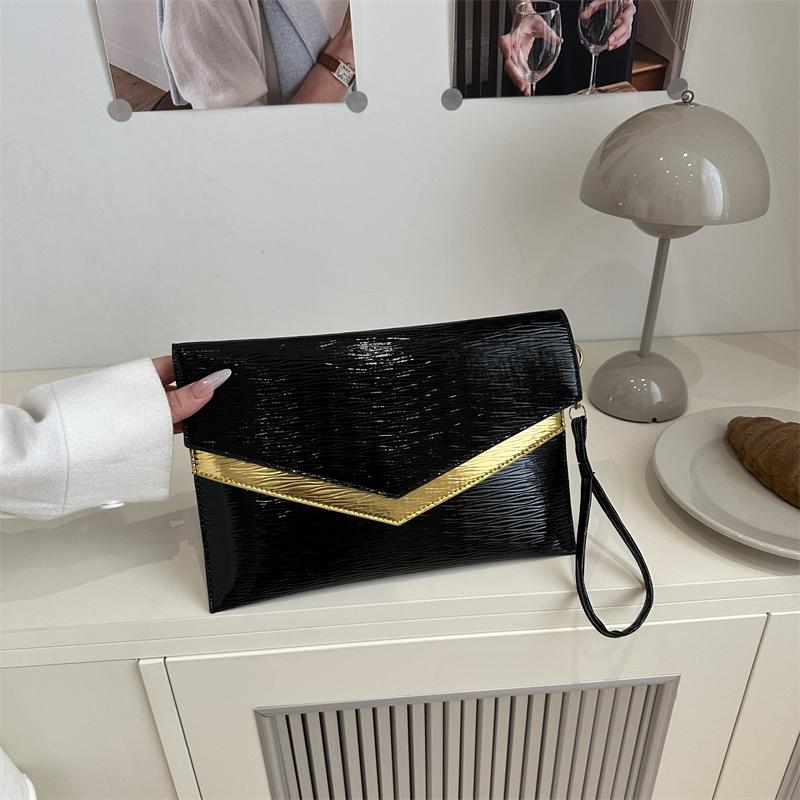 

Женская сумочка из искусственной кожи с волнистой текстурой, компактный кошелек со съемным ремешком на магнитной застежке для повседневных вещей, клатч