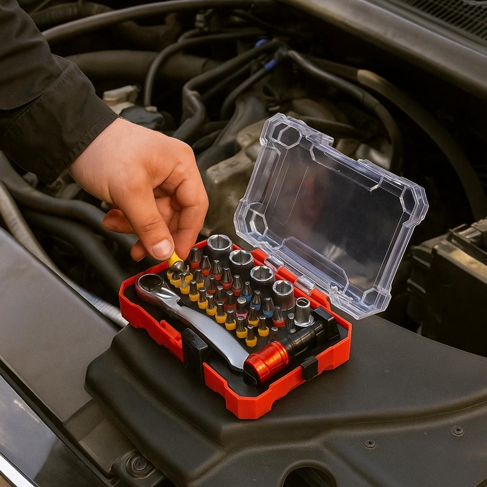 38 Pieces Anti-slip Ratcheting Wrench Tool  For Car Home Motorcycle Hvac Repair