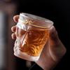 120ML Sun Wukong Glass Teacup Whiskey GlassCup Drinkware Tea Beverage Glass Mug Chinese Style Wine Glass for Home Durable