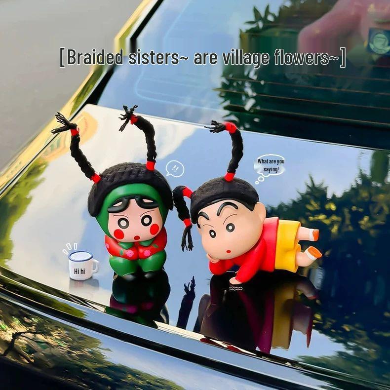 

Crayon Shin-chan Car Ornament - Creative Car Roof and Tail Figurine Pendant
