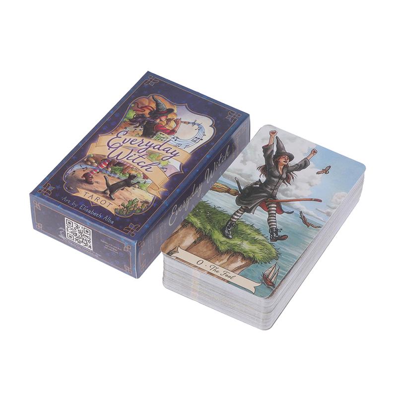 Tarotové karty Tarotová kniha v angličtině Everyday Witch Tarot Cards Tools