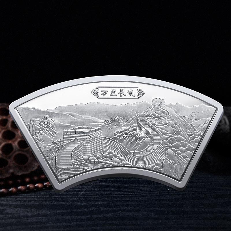 Thousand mile landscape map, commemorative medal set, three-dimensional relief, color printed commemorative medal, Christmas gift, Stocking stuffers