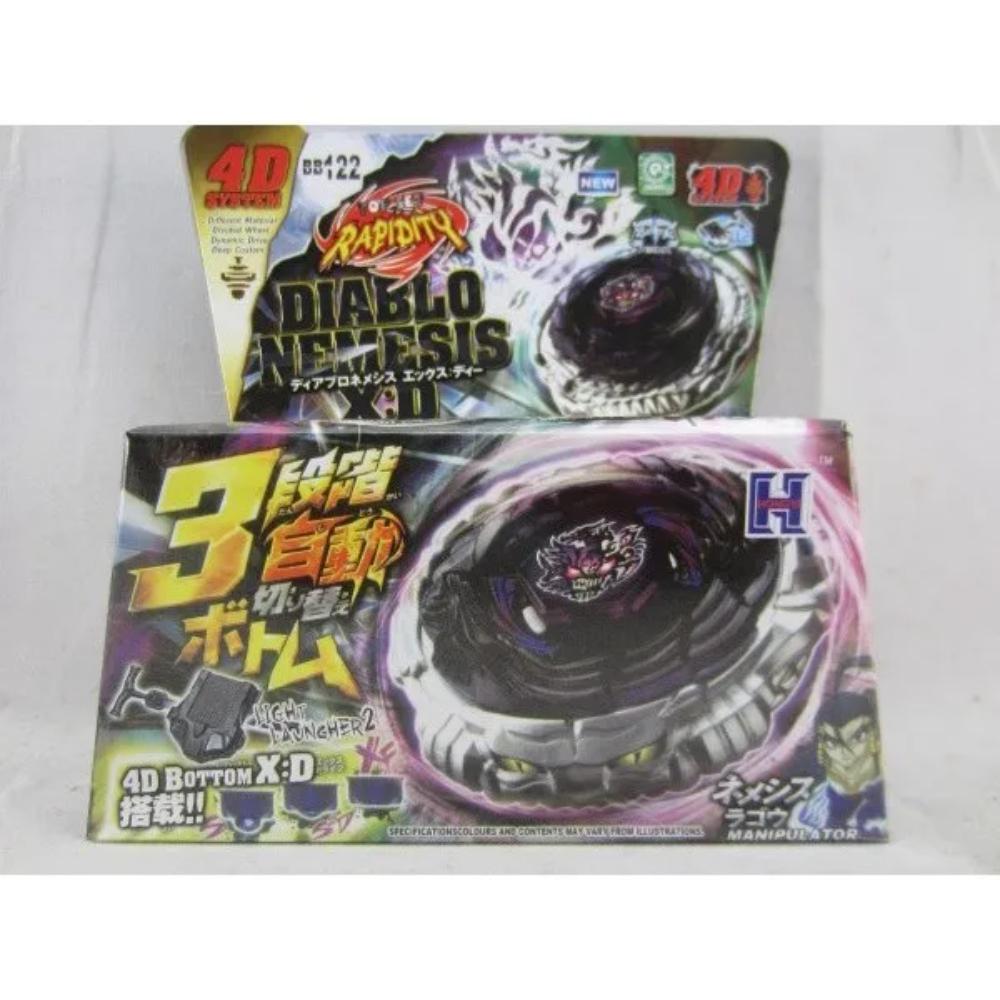 Takara Tomy 4D Metal Fusion Spinning Top Set With Launcher, Battling Gyro Toy, Interactive Gift (Random Parts)