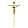 Hängendes Kreuz Messing, golden 5,5 x 11 cm