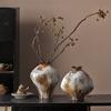 Ceramic Vase Kiln-transformed Coarse Earthenware Jars Flower Vase Flowerpot Chinese-style Retro Cans Home Decoration