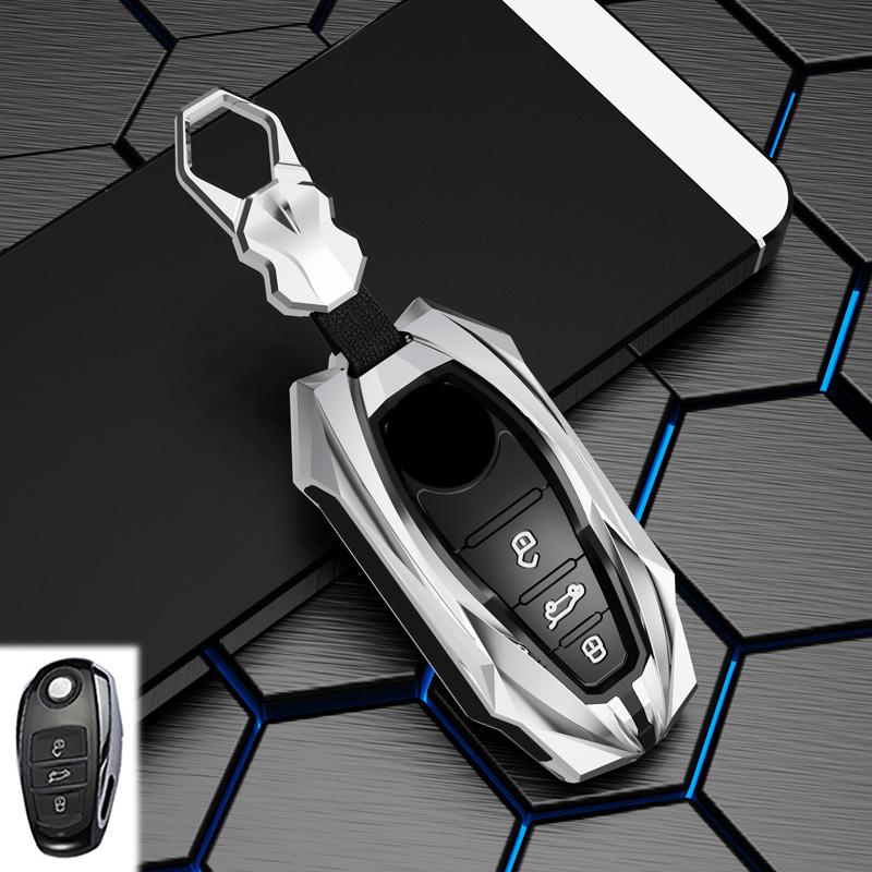 Zinc Alloy Car Key Case Cover Keychain Holder Auto Accessories For Vw Volkswagen Touareg 2011 2012 2013 2014