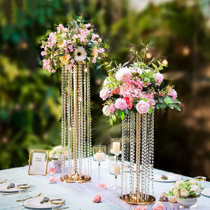 European Crystal Wedding Venue Decor: Elegant Props for Celebrations and Hotel Stage Ornaments