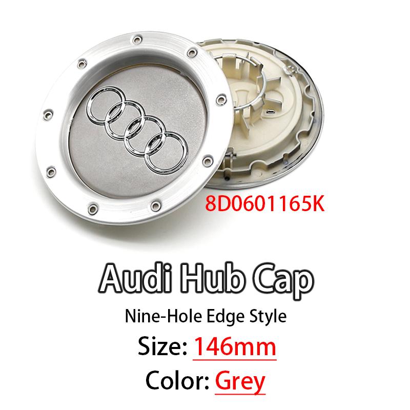 ABS Car Wheel Center Hub Caps Badge Rim Hub cap 8N0601165A Accessories For 6s Sline A3 A4 A5 S6 S8 TT A8 Quattro Emblem 4Pcss6