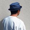 Basic Enchi Cotton Terrapinch Pork Pie Available In Plus Shallow One Size Fits for Men and Women Hat, Sizes, Cut, Cotton, Terrapinch, All, (INDIGO)