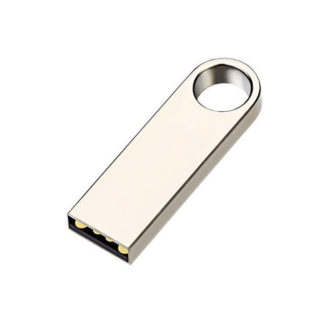 Metal USB Flash Drive with Laser Engraved Logo - 32GB/64GB/128GB, Creative Gift Edition