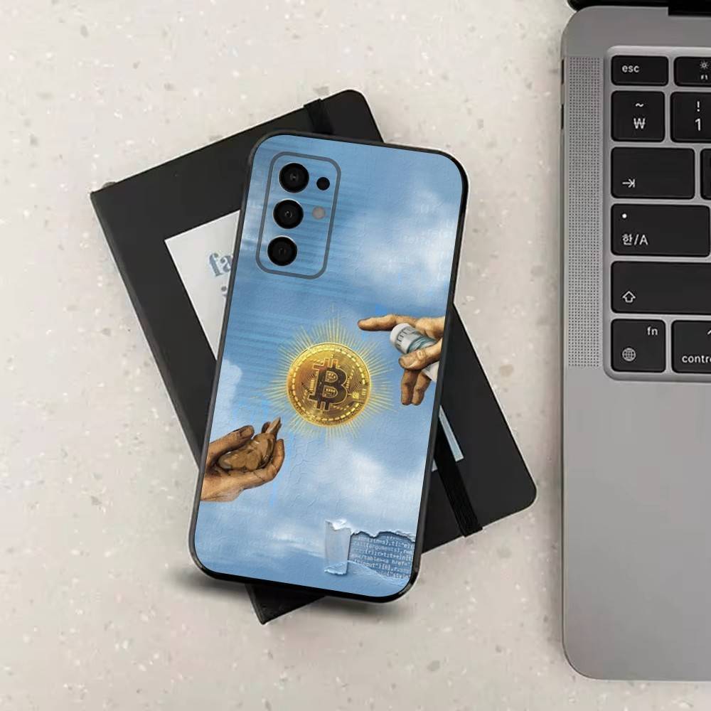 Bitcoin Digital Currency For Samsung Galaxy A53,31,52,72,41,Note,J7,8,9,5G,22,73,32,71, Soft Black Silicone Case SamsungA41