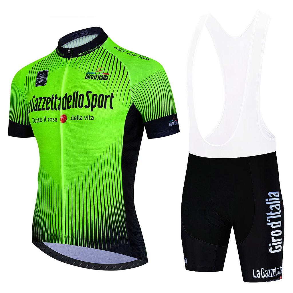 Maillot de cyclisme Tour De Giro D'ITALIA Ensembles Vêtements de cyclisme Été Manches courtes Séchage rapide VTT Combinaison de vélo Maillot Ciclismo Hombre