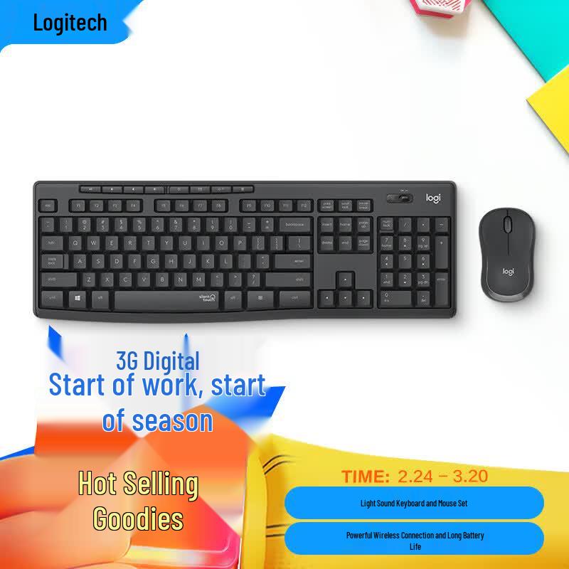 

Logitech MK295 Wireless Silent Keyboard and Mouse Combo