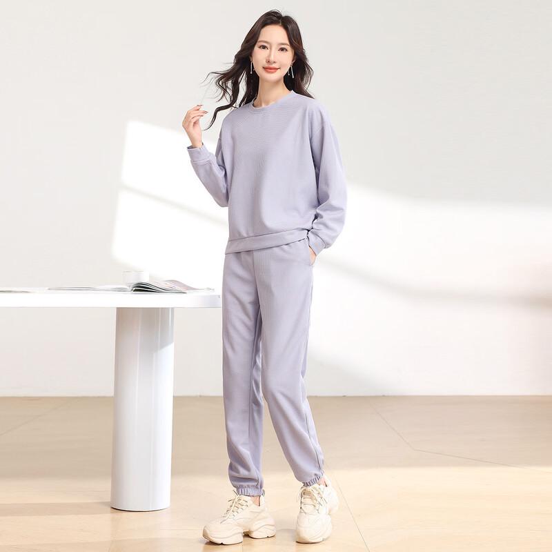 Sanpowa Waffle Knit Athletic Tracksuit