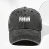 Breathable Dad Hat Letter Printed Washed Cotton Hat Minimal Casual Sun Hat  For Men Women