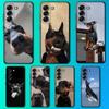 Funny Dog Doberman Phone Case For Samsung Galaxy A13,A21s,A22,A31,A32,A52,A53,A71,A80,Soft Black Shell