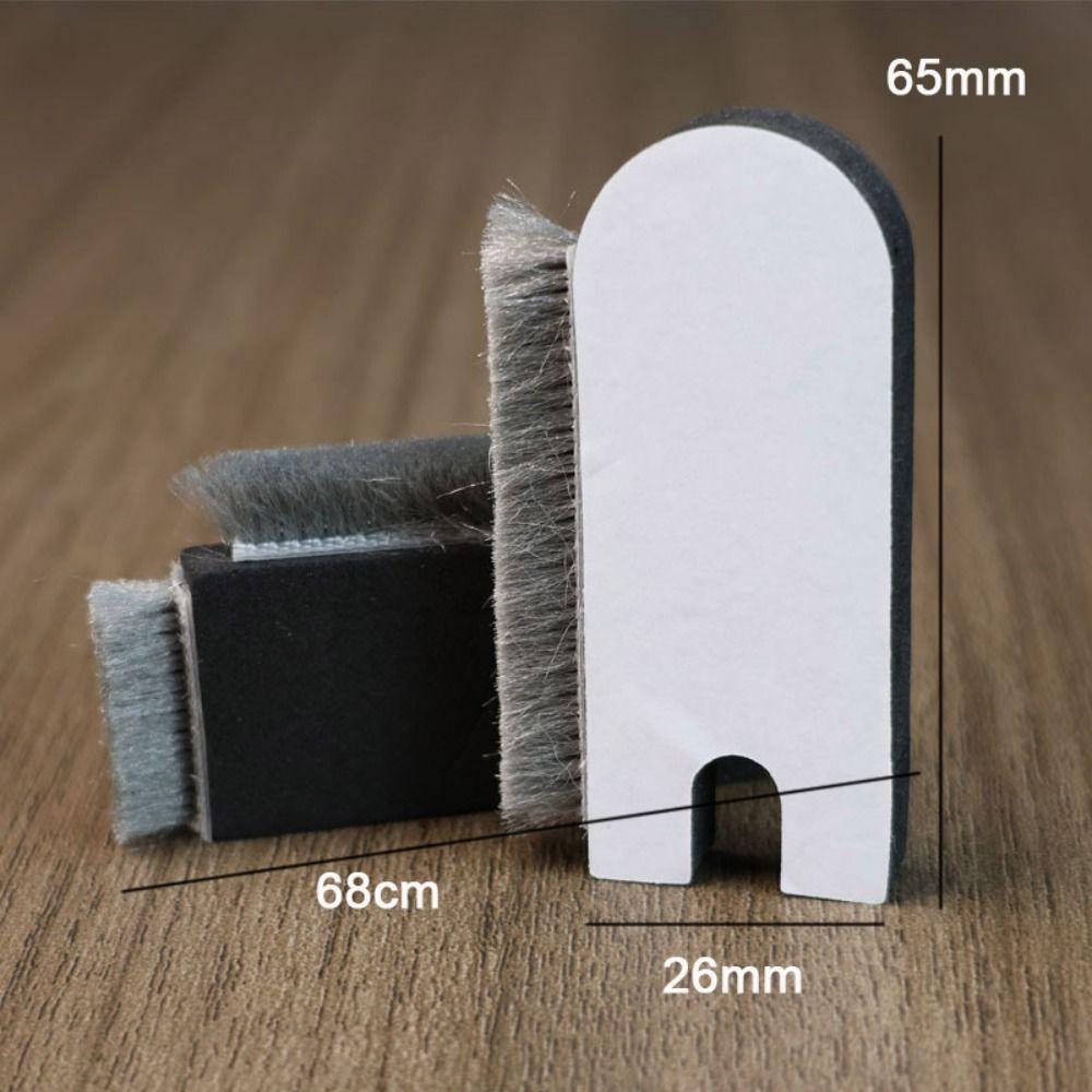 Push-pull EVA+PP Sealing Strip Self-adhesive Windproof Window Buffer Block Up and Down Track Sealing Brush Strip Window Hardware