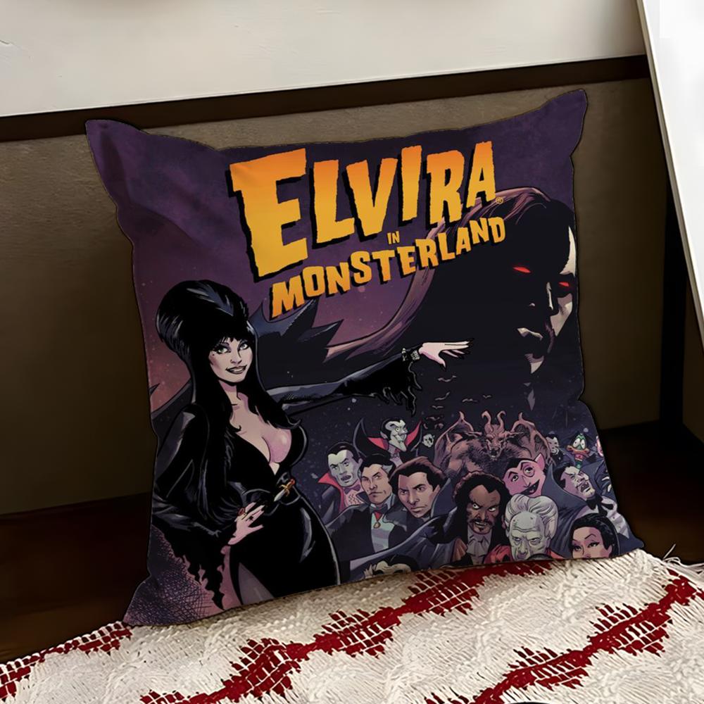 EElviraS Mistress Dark Cushion Cover Reversible Soft Durable Pillow Cover Home  Car MultiScene Use for Daily Comfort