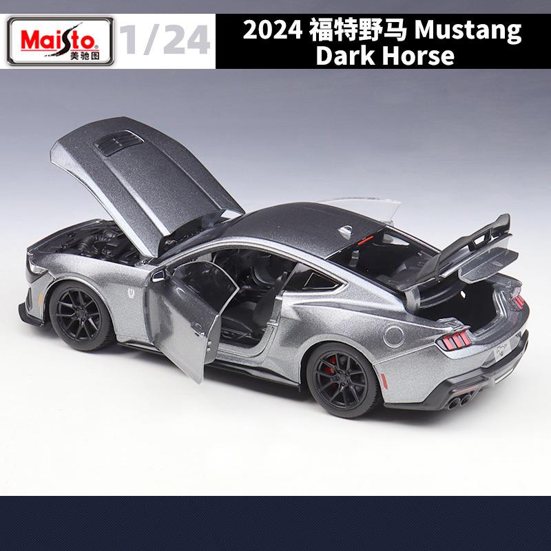 OKM20 Maisto 1:24 Ford Mustang Dark Horse 2024 Alloy Car Diecasts & Toy Vehicles Car Model Miniature Scale Model Car For Children
