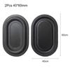 2Pcs Oval Shape Bass Diaphragm Black Auxiliary Bass Vibration Plate  Speaker DIY Modification