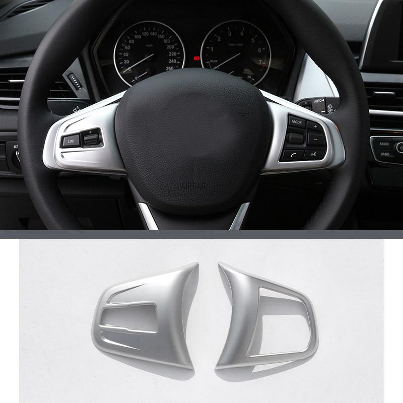 For BMW F46 LCI 2 Series Gran Tourer 2016 2017 2018 Car Interior ABS Silver Sticker Gear Shift Panel Cover Trim