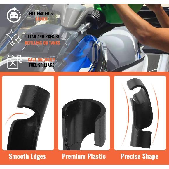 MUGE RACING 4 Pack Hose Bender for Racing Fuel Tanks, Gas Cans, Utility Containers, Hose Benders Compatible with VP, Sportsman, Rural King Jugs to