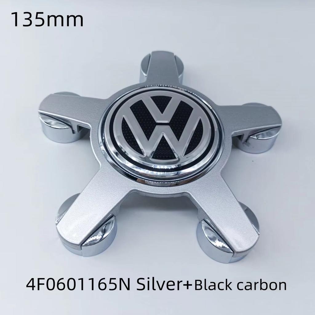 For VOLKSWAGEN VW 4pcs For Volkswagen Golf Polo 135mm 4F0601165N 5Pins Car Wheel Center Caps Rim Hub Cover Hubcap Logo Badge Emb
