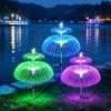 Colorful Outdoor Solar Light Waterproof Fiber Optic Lamp New Solar Jellyfish Lamp  Landscape Light