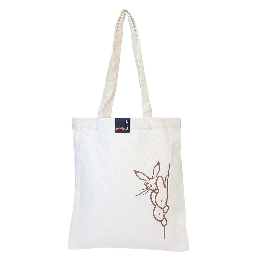 Marimo Craft Miffy x Choju Giga Tote W320 x H350mm Bag, What? What? Approx. (Handle Approx. 620mm) DBC-232