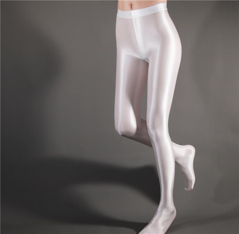 Sexy Glanzende Dameskousen Dunne Transparante Glanzende Dans Yoga Broeken Panty's Meerdere Kleuren Panty's Leggings Dames Dunne Sokken L gray