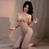 One-piece Erotic Underwear Hot-selling Lace Embroidery Hollow Transparent Sexy Suspender Mesh Temptation